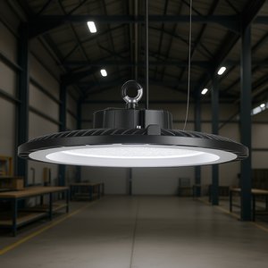 High Bay <b>Light</b> 250W 5000K IP65 <b>Waterproof</b> LED UFO Warehouse Industrial Lighting 100-277V Aluminum Body - Product Image 2