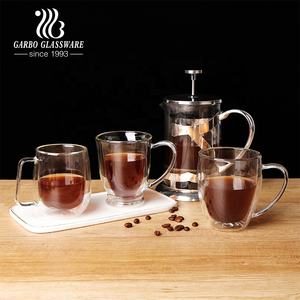 Tazas de café y té, resistentes al calor, sin BPA, vidrio de doble pared, tazas al por mayor, vasos de vidrio para <span class=keywords><strong>India</strong></span>, Polonia, mercado europeo - Product Image 4