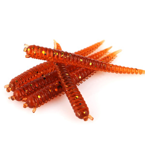 Señuelo de Pesca de Silicona de 6 cm y 1 g, Imitación de Lombriz de Tierra y Centípodo, para Agua Dulce, Paquete de 5 - Product Image 1
