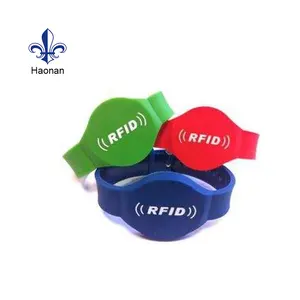 אופנה צמיד גומי rfid סיליקון wristbands rfid צמיד