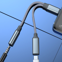 Adaptateur casque et chargeur USB C vers 3.5mm, câble dongle 2-en-1 de type C vers prise auxiliaire avec charge rapide PD 60W