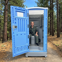 Toilette mobile de luxe préfabriquée entièrement équipée, portable, en plastique, personnalisée et à faible coût