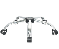 Chaise de bureau Acier métal chromé cinq étoiles taille 280mm 300mm 320mm 1.1mm épaisseur base de chaise