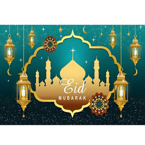 2,13x1,52m Eid Mubarak Muslimisches Kunst-Design Party-<span class=keywords><strong>Banner</strong></span> für Ramadan-Fotografie-Hintergrund oder Hochzeitsdekorationen - Product Image 5