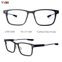 Monture de lunettes optiques de luxe en fibre de carbone, monture rectangulaire pour lunettes, montures optiques, lunettes pour hommes, lunettes