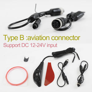 Hd 1080p רכב בצד תצוגה עדשה כפולה הר מערכת מצלמה עם מחבר תעופה 4pin - Product Image 6