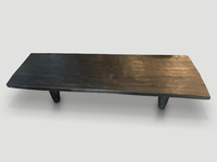 Meubles en bois, ensemble de Tables de salon, Table basse carrée de luxe en bois massif noir