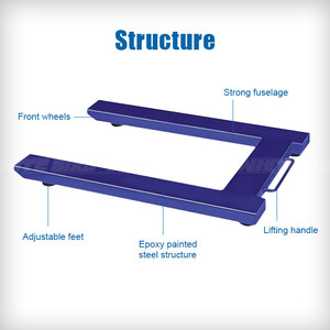 Indicador de plataforma de carretilla elevadora de pesaje industrial de 1,5 toneladas Aplicación electrónica 1500kg Palé 1,5 Báscula de pesaje - Product Image 2