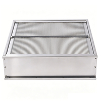 Filtre HEPA personnalisé à haute efficacité H13 H14, cadre en acier inoxydable, média en fibre de verre, séparateur en aluminium, filtres haute température