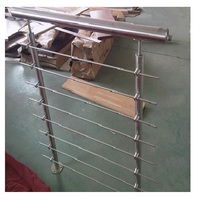 TAKA Garde-corps en acier inoxydable pour escaliers, balustrade en acier inoxydable pour escaliers, main courante en câble/tube, poteau de garde-corps