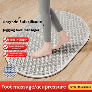 Tapis d'acupression en silicone liquide souple pour course lente en intérieur, 700g, ultra soulagement de la douleur, massage des points d'acupuncture des pieds, tapis de massage des méridiens - Product Image 2