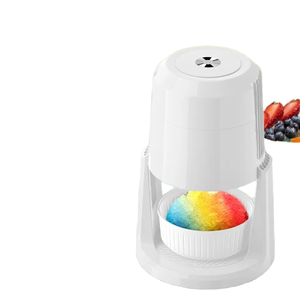 Machine à glace pilée électrique portable 135W à commande mécanique entièrement automatique, boîtier en plastique, pour usage domestique, pour slushies et glace pilée - Product Image 2