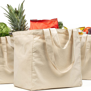 Borsa per Traslochi Grande e Resistente in Cotone 100%, Confezione da 3, Pieghevole con Tasche, Riutilizzabile per Trasporto e Stoccaggio - Product Image 5