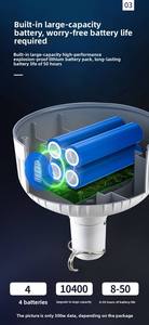 หลอดไฟ LED AC ปรับได้ 3 โหมดแสง ตัวหลอดพลาสติก สวิตช์แบบแมนนวล ขั้ว E27 ได้รับการรับรองมาตรฐาน RoHS สำหรับไฟส่องสว่างภายในบ้าน - Product Image 4