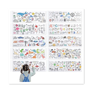 Rouleau <span class=keywords><strong>de</strong></span> papier à colorier collant 30*500cm papier à <span class=keywords><strong>dessin</strong></span> <span class=keywords><strong>grande</strong></span> <span class=keywords><strong>feuille</strong></span> <span class=keywords><strong>de</strong></span> peinture pour la maternelle fête à la maison idéal cadeau d'éducation précoce - Product Image 6