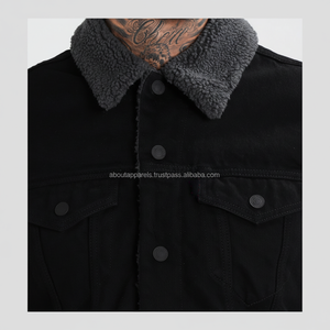 OEM Bulk Wholesale Custom Denim <b>Jacket</b> Unisex <b>Men</b> Women's Button Closure Fur Decoration Plus Size Cotton <b>Camo</b> Print Long Autumn - Product Image 1