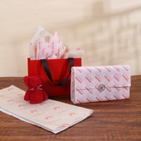 Papier d'emballage de luxe avec logo imprimé personnalisé, papier cadeau de Noël, papier de soie pour emballage de boutique haut de gamme