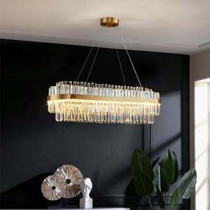 Nouveau design d'éclairage maison d'hôtel moderne lustre en cristal de luxe led suspension pour table à manger - Product Image 2