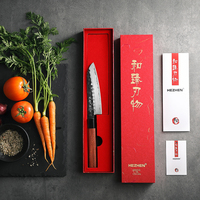 Нож XINZUO Santoku 5.5'' из 3-слойной композитной нержавеющей стали 10Cr в японском стиле, на заказ