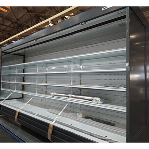 Réfrigérateur de présentation ouvert multi-étagères pour supermarché avec rideau de nuit et certifications CE et ETL - Product Image 1