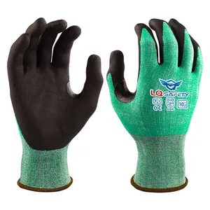 Fabrication de gants en mousse de nitrile Gants de sécurité industrielle résistants aux coupures pour la construction