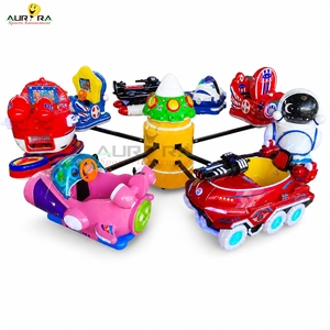 Carrusel infantil comercial con asientos con forma <span class=keywords><strong>de</strong></span> avión <span class=keywords><strong>de</strong></span> fibra <span class=keywords><strong>de</strong></span> vidrio y luces LED, diseñado para parques <span class=keywords><strong>de</strong></span> diversiones - Product Image 3