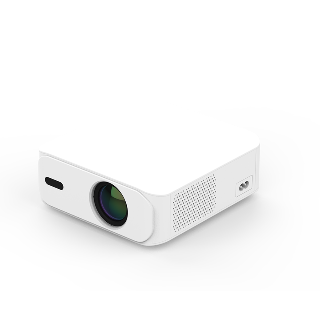 Portable Home Theater Projector J318 500 ANSI Lumen Android 11 LCD Smart Projector in White Color for Home Use