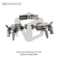 Échappement Valvetronic en Acier Inoxydable ING pour Ferrari GTC4Lusso V8 3.9T – Pièces Grand Tourer à Fixation Directe à Haut Débit – Vente en Gros