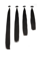 Extensiones de Cabello Chino Virgen Remy 100% K.Swigs con Punta en U, Colores Oscuros de Alta Calidad para Trenzas, Sin Caída, Sin Químicos, Fáciles de Teñir