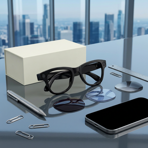 Nouvelles lunettes intelligentes M02X Pro Max, photographie 13MP, enregistrement vidéo 4K, traduction IA, stabilisation EIS, étui de charge en cuir véritable - Product Image 1