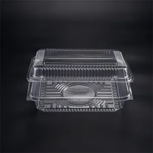 廃棄透明プラスチックケーキデザート食品容器クラムシェルブリスターペストリービスケット包装箱