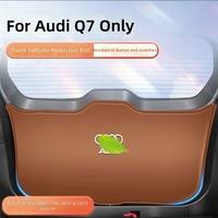 Tapis de protection en cuir pour coffre, panneau de porte arrière, autocollants de pare-chocs, protection antidérapante arrière pour Audi Q7 E-tron