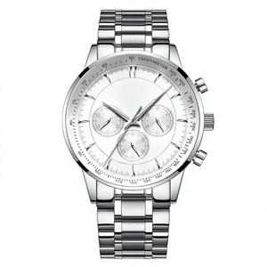 Reloj de Cuarzo Cronógrafo de Lujo para Hombre, Acero Inoxidable, Color Dorado, Multifunción, Calendario, Nueva Llegada - Product Image 2