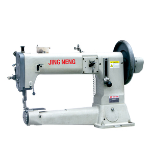 Máquina de Coser Industrial de Brazo Largo y Base Cilíndrica JN-441 de Alta Resistencia con Puntada Recta y Alimentación Compuesta - Product Image 1