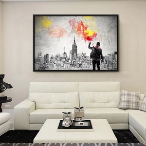 Arte Pop <span class=keywords><strong>de</strong></span> grafiti <span class=keywords><strong>de</strong></span> calle <span class=keywords><strong>Banksy</strong></span>, lienzo moderno impreso, decoración del hogar, imagen artística <span class=keywords><strong>de</strong></span> pared inspiradora - Product Image 3