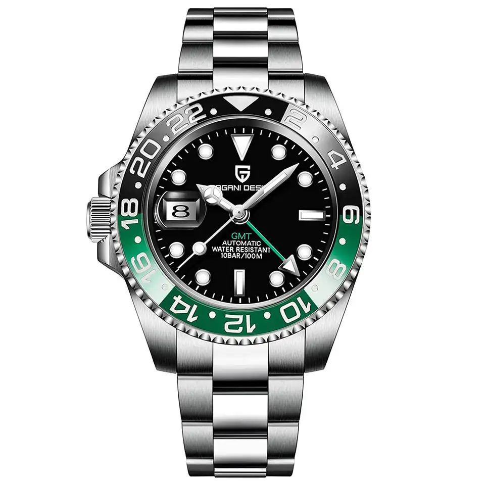 Schoon Super Cf Lichtgevende Horloge 3186/3135/4130 Beweging 904L Staal Horloges Mannen Pols Luxe