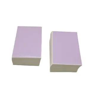 Blank Direct Thermal Shipping Labels Roll Light Purple Adhesive Stickers 100pcs Fanfold Barcode Stickers 4x6 Thermal Label