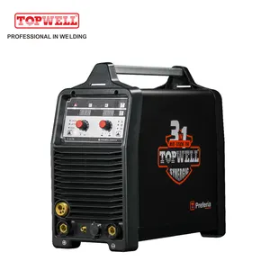 Topwell Promig-200syn máquina de solda a arco 200 ampères, máquina de solda inversora 220V 3 em 1 pulso MIG/MAG/MMA