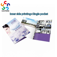 Carpetas de Presentación Personalizadas A4 de Papel Recubierto de 300 g/m² y Estuche para Tarjetas de Visita con Impresión Personalizada, Acabado Brillante y Logotipo Grabado en Oro o Plata