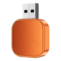 Adaptateur USB 2 en 1 pour CarPlay en gros, universel, filaire vers sans fil, CarPlay orange, mini dongle Android Auto
