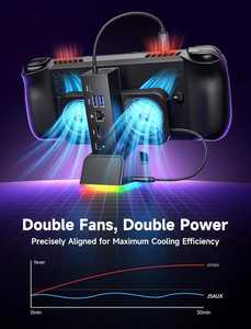 Station d'accueil JSAUX 7 en 1 ROG Ally X Accessoires Noir pour console de jeu - Product Image 5