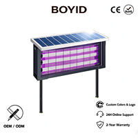 Lampe anti-moustiques solaire LED extérieure Boyid avec détection radar, étanche IP65, lumière bleue pour jardin et terrasse