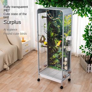 Xuanfeng büyük ölçekli şeffaf ekolojik kafes kabine tarzı manzara papağan kafes kuşlar için katı Metal tasarım villa için - Product Image 2