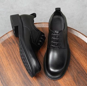 Chaussures habillées pour hommes en cuir véritable imperméables, légères, style intemporel, à enfiler, bout fermé - Product Image 2