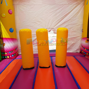 Castillo inflable con temática de circo, castillo hinchable con tobogán para niños, combo de juegos inflables para exteriores. - Product Image 6