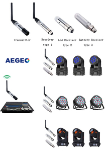 Receptor inalámbrico led dmx, 2,4g, con carga de batería, para todo tipo de luces led de escenario - Product Image 2