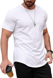 Customized <strong>T</strong>-<strong>shirts</strong> for Sublimation <strong>White</strong> <strong>t</strong> <strong>Shirts</strong> in Bulk 100% Polyester <strong>t</strong> <strong>Shirts</strong> Hipster Hip Hop <strong>Longline</strong> Crewneck <strong>T</strong>-<strong>Shirt</strong> - Product Image 6