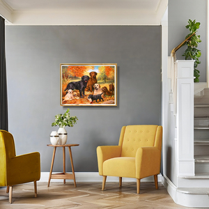 Nuova serie di animali <span class=keywords><strong>a</strong></span> <span class=keywords><strong>punto</strong></span> <span class=keywords><strong>croce</strong></span> Kit ricamo fatto da te-grazioso cucciolo di soggiorno Foyer decorazione camera da letto include uso massone in tessuto - Product Image 3