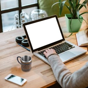 450ml लकड़ी संभाल स्टेनलेस स्टील बियर बियर कप के साथ तांकर्ड मग दोहरी दीवार चाय कॉफी पीने मग - Product Image 4