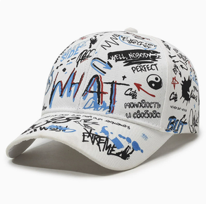 Casquette de baseball unisexe à imprimé graffiti, réglable, style hip-hop streetwear, chapeau de soleil pour hommes et femmes - Product Image 3